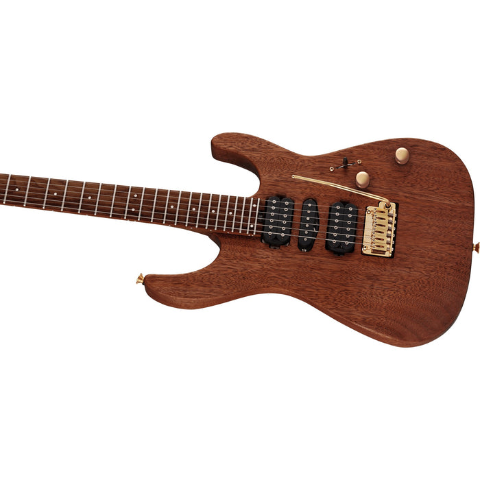 Charvel Ltd. Ed. MJ DK24 HSH 2PT E Mahogany With Figured Walnut Electric Guitar - Natural - New