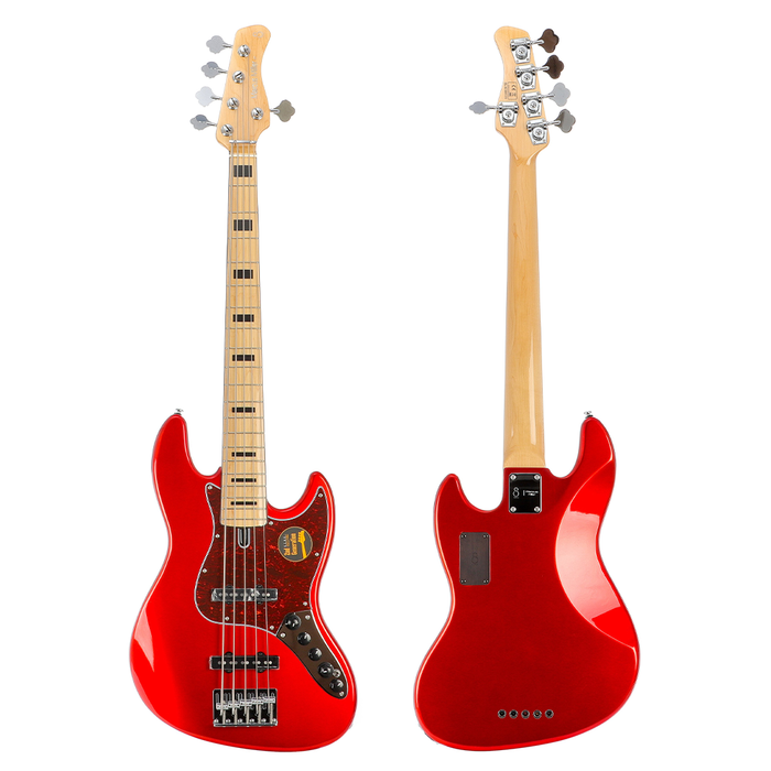 Sire Marcus Miller V7 Vintage Swamp Ash-5 Bass Guitar - Bright Metallic Red - New