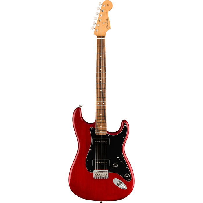 Fender Noventa Stratocaster Electric Guitar - Crimson Red Transparent, Pau Ferro Fingerboard - New