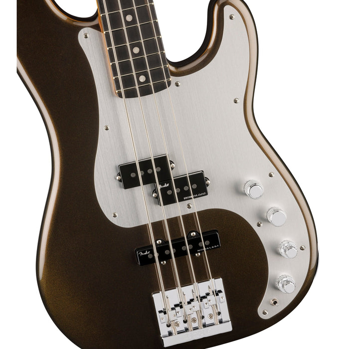 Fender American Ultra II Precision Bass Guitar, Ebony Fingerboard - Texas Tea