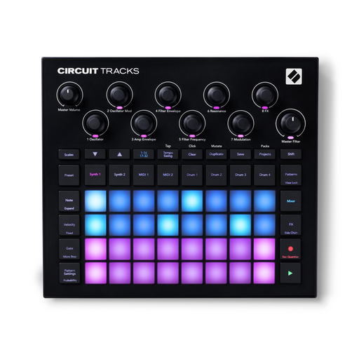 Novation Circuit Tracks - Standalone Groovebox with Synths, Drums and Sequencer