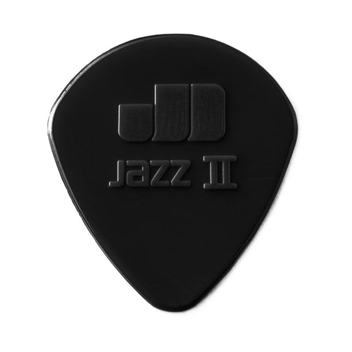 Dunlop 47P2S Stiffo Nylon Jazz II Guitar Pick - 1.18mm - Black (6-Pack)