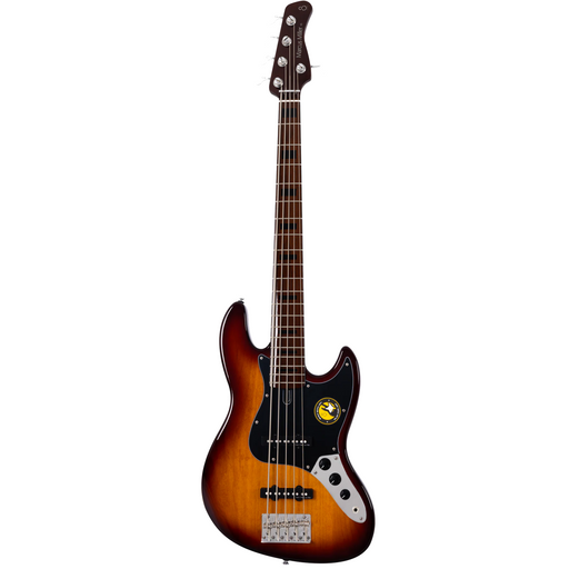 Sire V5 Alder-5 Left-Handed 5-String Bass Guitar - Tobacco Sunburst - New