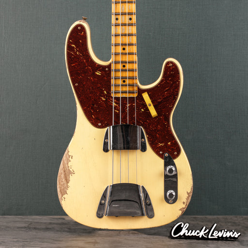 Fender Custom Shop 1951 Precision Bass Heavy Relic - Aged Vintage White - CHUCKSCLUSIVE - #XN3724