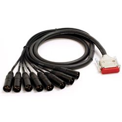 Mogami Gold DB25-XLRM-10 8-channel Analog Interface Cable - 10-Foot