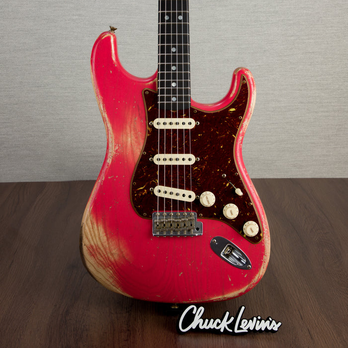 Fender Custom Shop 69 Stratocaster Heavy Relic Electric Guitar, Ebony Fingerboard - Watermelon King - CHUCKSCLUSIVE - #R126000