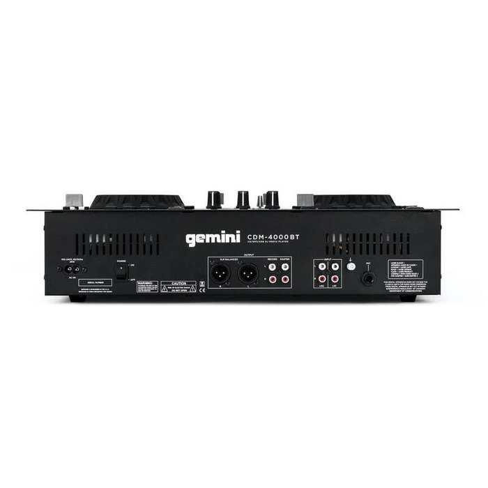 Gemini CDM-4000BT Dual CD/USB Media Player and Mixer with Bluetooth