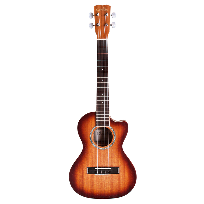 Cordoba 15TM-CE Tenor Cutaway Ukulele - Edgeburst - Mint, Open Box