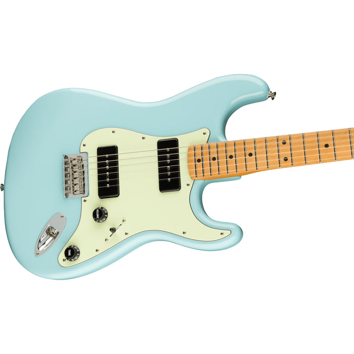 Fender Noventa Stratocaster Electric Guitar - Daphne Blue, Maple Fingerboard - New