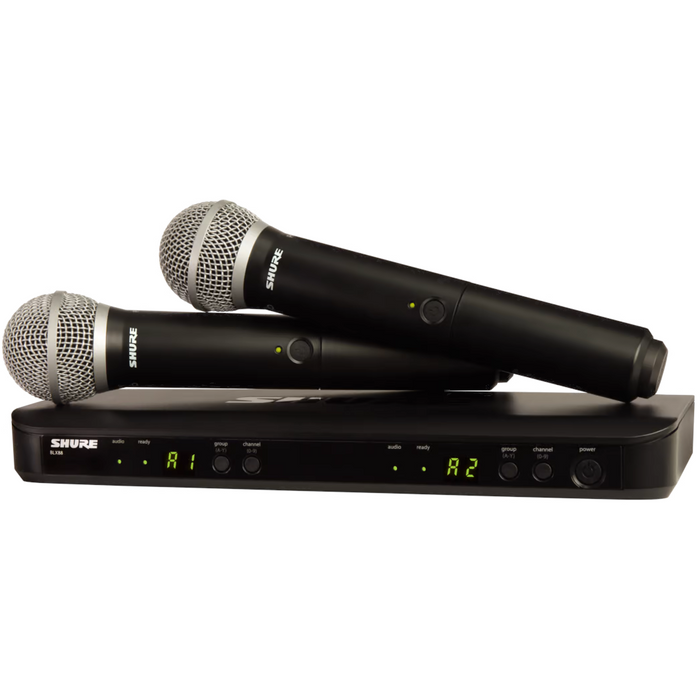 Shure BLX288/PG58 Wireless Dual Vocal System with PG58 - H10 Band