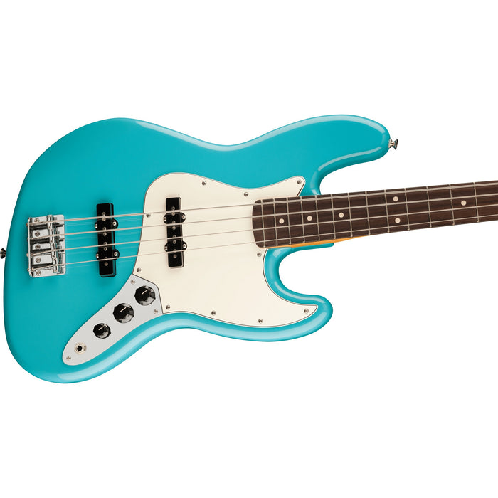 Fender Player II Jazz Electric Bass Guitar, Rosewood Fingerboard - Aquatone Blue