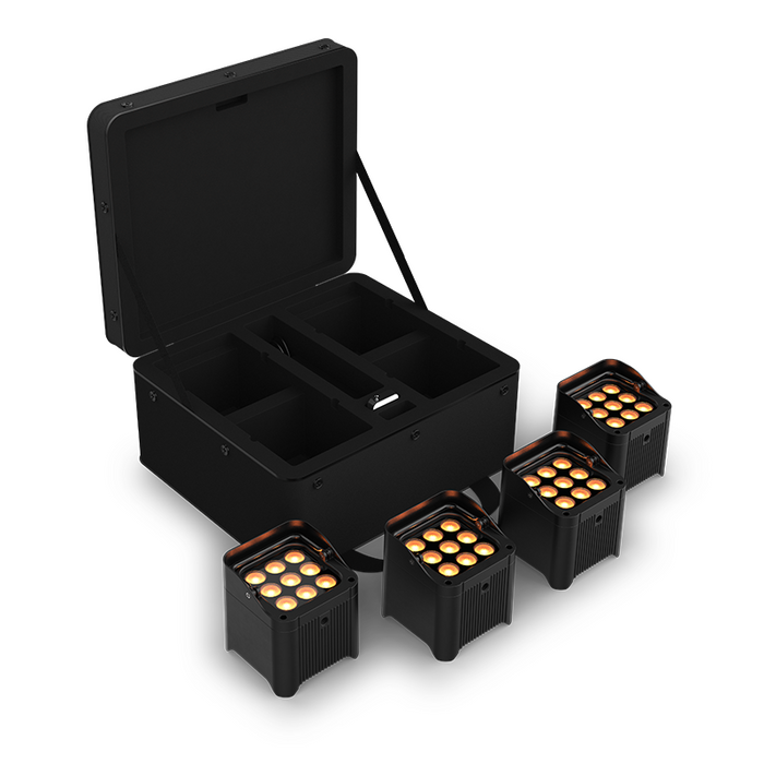 Chauvet DJ Freedom Par Q9 X4 True Wireless RGBA LED PAR Kit