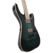 ESP E-II M-II NT Hipshot Quilted Maple Electric Guitar - Black Turquoise Burst - New