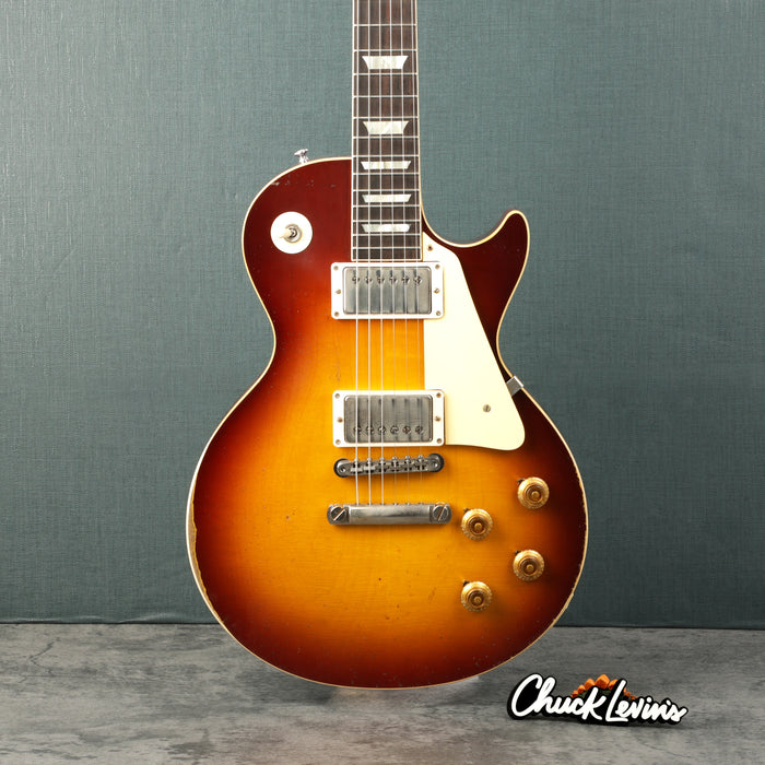 Gibson Custom Shop Murphy Lab 1958 Les Paul Standard - Ultra Heavy Aged Royal Tea Burst - CHUCKSCLUSIVE - #821495 - Mint, Open Box