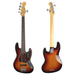 Fender American Pro II Jazz Bass V, Rosewood Fingerboard - 3-Color Sunburst - New