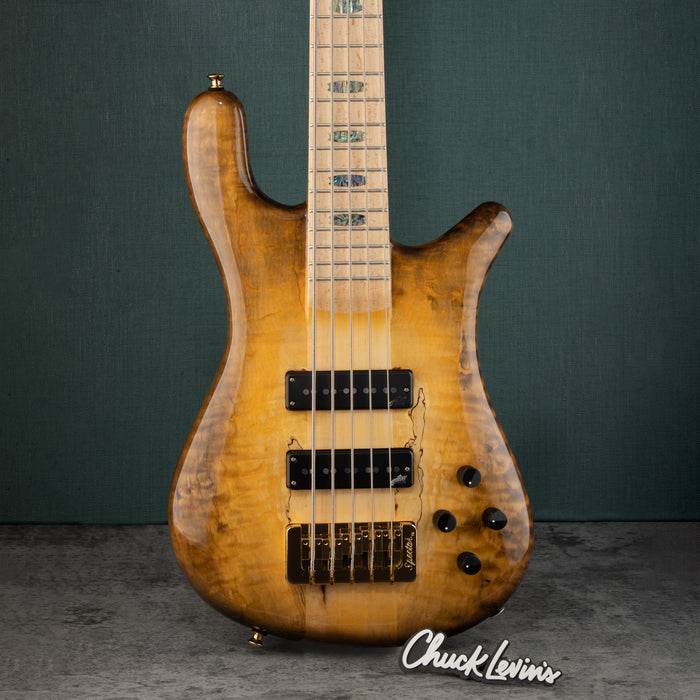 Spector USA Custom NS5 5-String Bass Guitar - Cinnamon Glow - CHUCKSCLUSIVE - #583