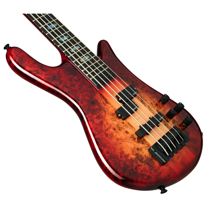 Spector Euro 5 Custom - Natural Red Burst Gloss