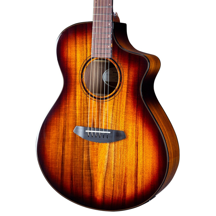 Breedlove ECO Pursuit Exotic S Concert CE Acoustic Guitar - Edgeburst, Koa - New