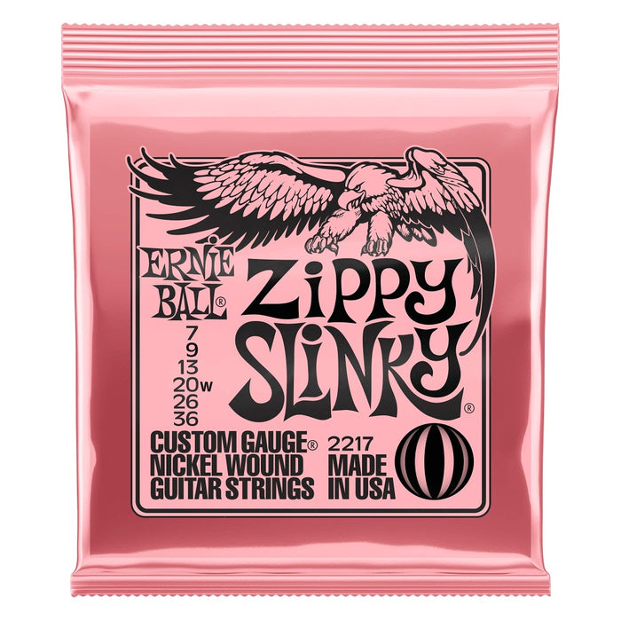 Ernie Ball 2217 Zippy Slinky Nickel Wound Electric Guitar Strings - .007-.036