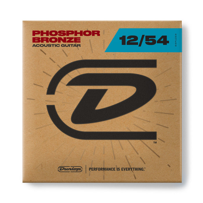 Dunlop DAP1254 Phosphor Bronze Acoustic Guitar Strings - .012-.054 Light