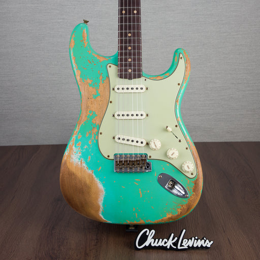 Fender Custom Shop Limited Edition Dual Mag II Stratocaster Super Heavy Relic - Aged Seafoam Green - New