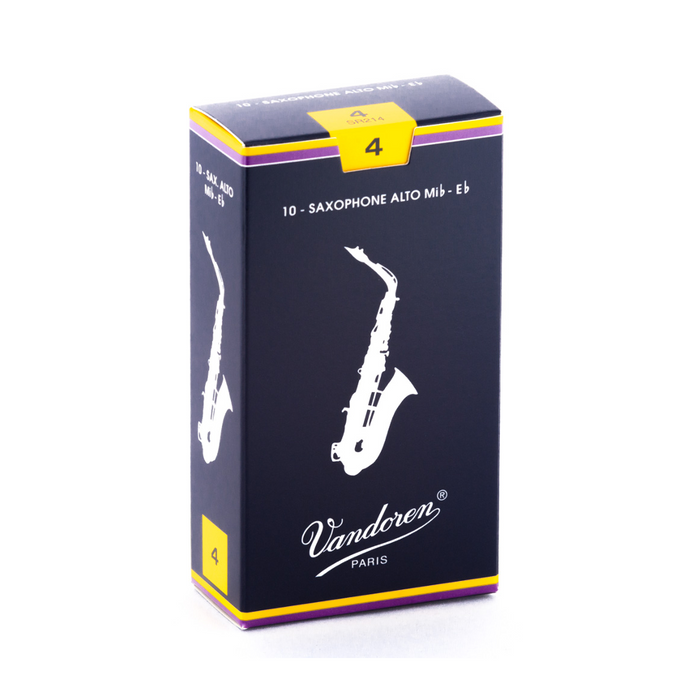 Vandoren SR21 Traditional Alto Sax Reed 10-Pack - New,4