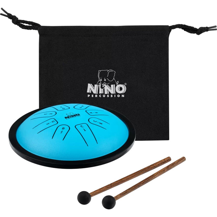 Nino 7-Inch Mini Melody Small Steel Tongue Drum - Blue