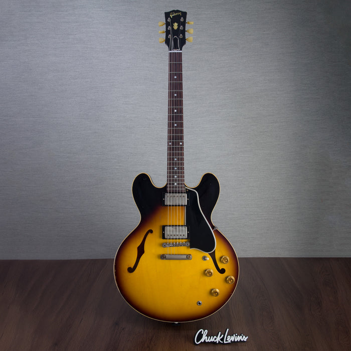 Gibson Murphy Lab 1958 ES-335 Reissue Semi-Hollowbody Electric Guitar - Heavy Aged Faded Tobacco Burst - #A840085