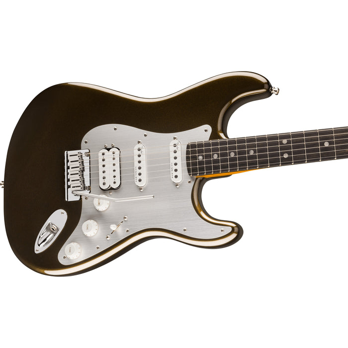 Fender American Ultra II Stratocaster HSS Electric Guitar, Ebony Fingerboard - Texas Tea