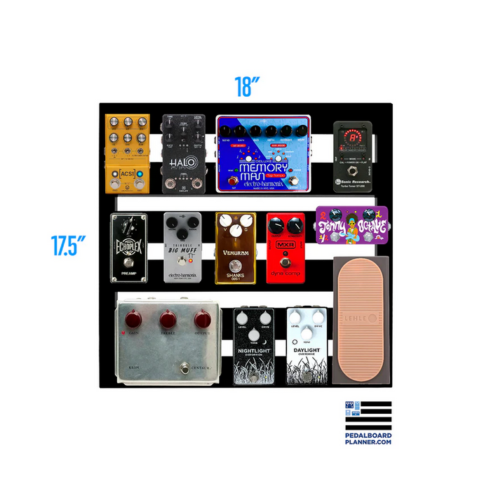 PedalTrain XD18-SC 18-Inch Pedalboard With Softcase