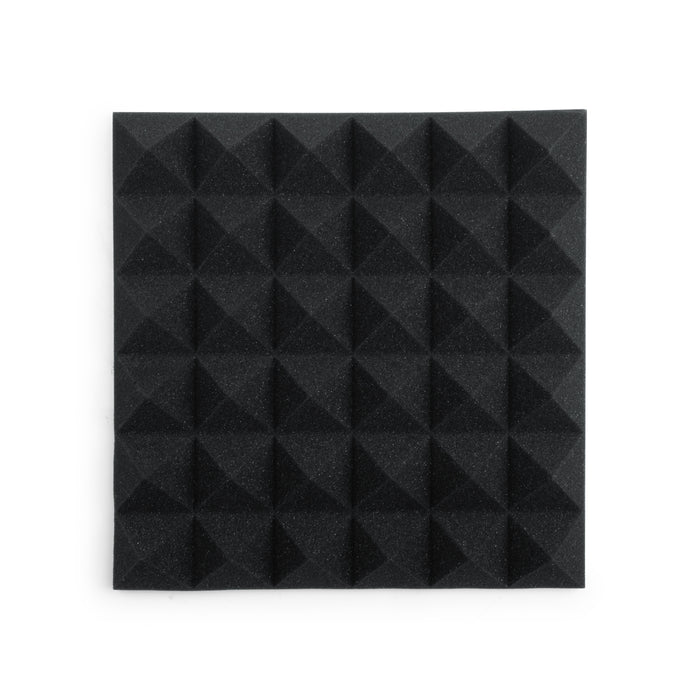 Gator GFW-ACPNL1212PCHA-2PK Charcoal 12 x 12 x 2-Inch Acoustic Pyramid Panel - 2 Pack