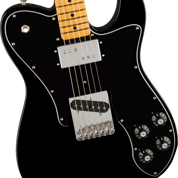 Fender American Vintage II 1977 Telecaster Custom Electric Guitar - Maple Fingerboard, Black