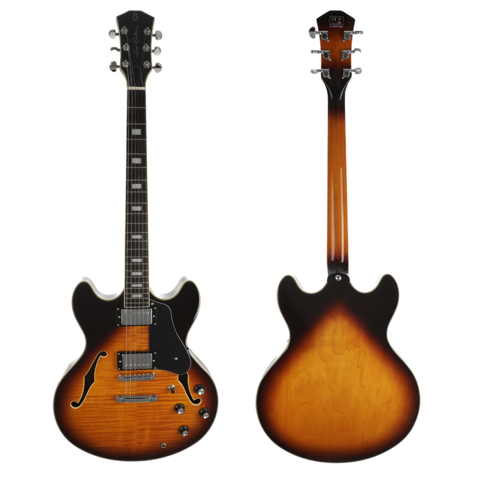 Sire H7 Larry Carlton Semi-Hollow Body Electric Guitar - Vintage Sunburst - New