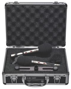 AKG C451B/ST Stereo Matched Pair Of C451B Small-Diaphragm Condenser Microphones Matched Pair