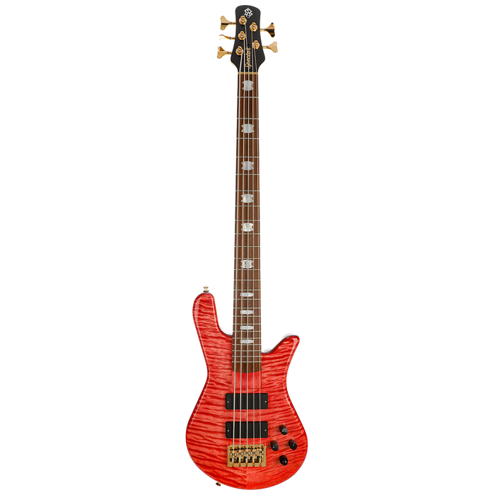 Spector USA Custom NS-5H2 5-String Bass Guitar - Faded Red Stain Gloss - New