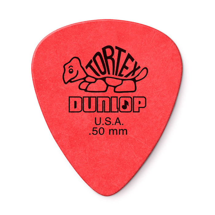 Dunlop Tortex Standard Guitar Picks 12-Pack - .50mm - Red