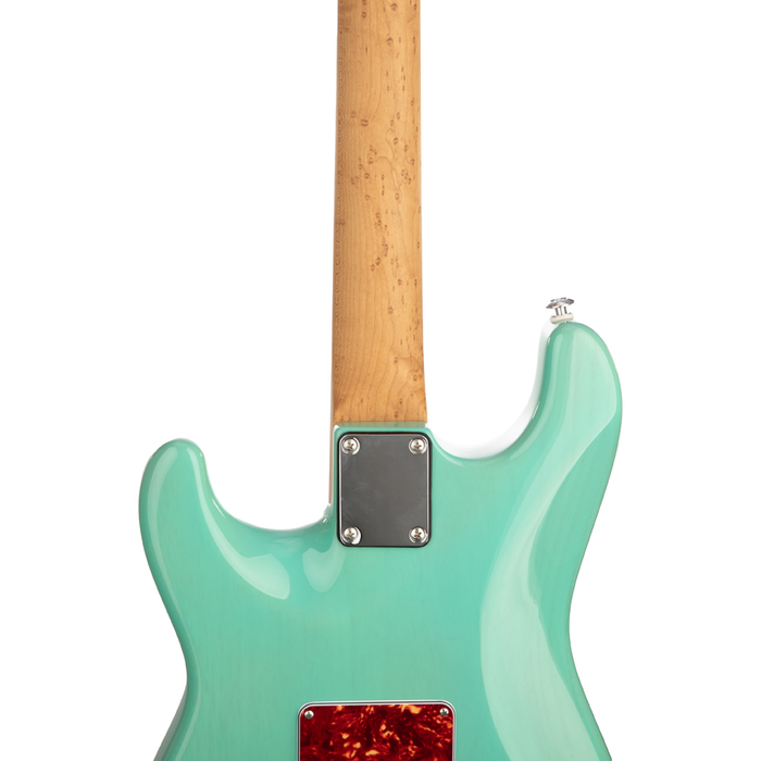 Suhr Classic S Paulownia HSS Electric Guitar, Maple Fingerboard - Trans Seafoam Green