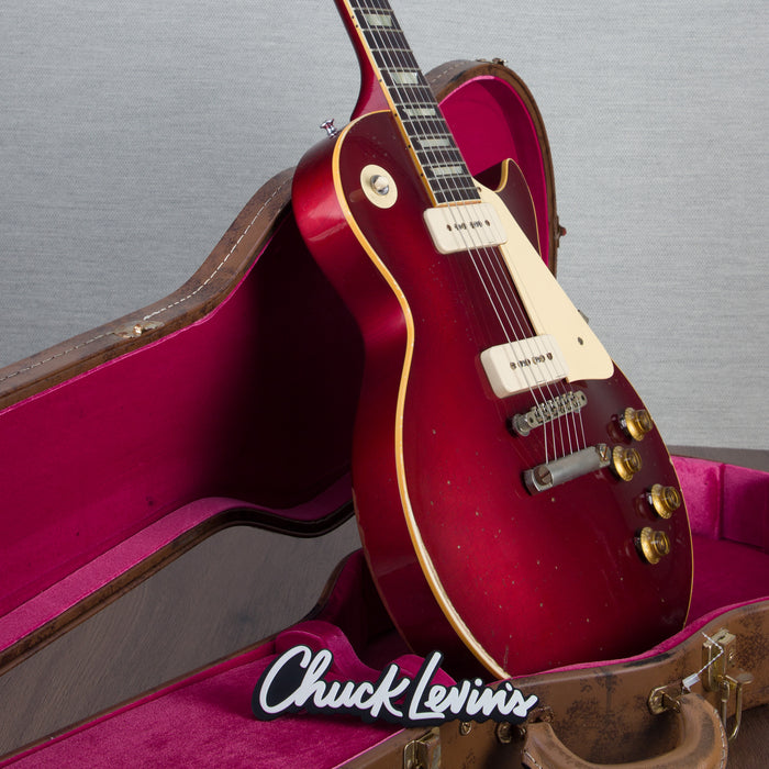 Gibson Custom Shop Murphy Lab 1956 Les Paul Standard Electric Guitar - Heavy Aged Candy Red - #62198