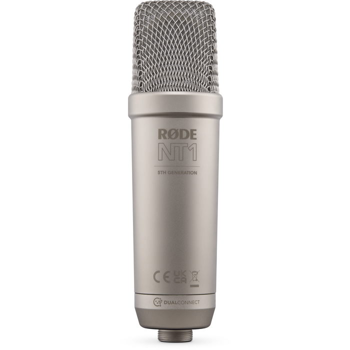 Rode NT1 5th Generation Studio Hybrid Cardioid Condenser Microphone - Silver