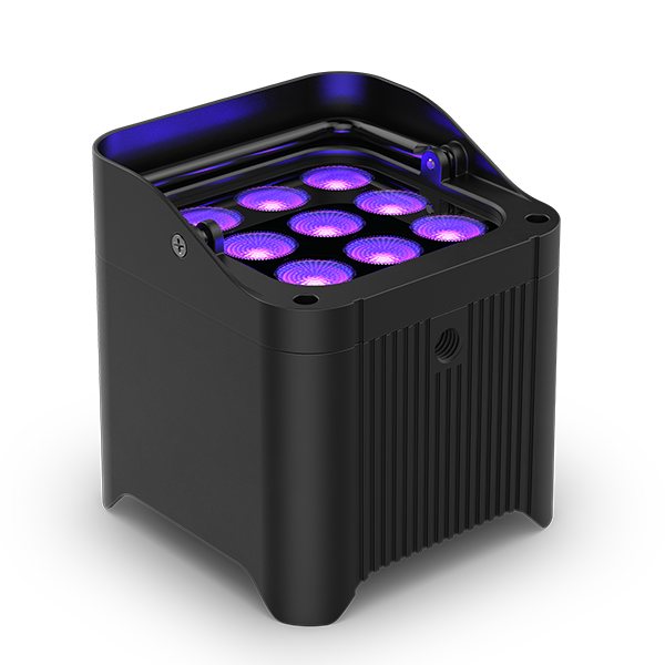 Chauvet DJ Freedom Par H9 IP X4 Battery-Powered IP54 RGBAW+UV LED PAR Kit with Bag Remote and Multi-Charger 4-Pack