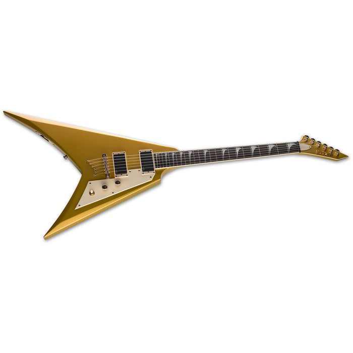 ESP LTD Kirk Hammett KH-V Signature Electric Guitar - Metallic Gold - New