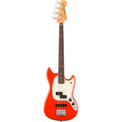 Fender Player II Mustang PJ Bass Guitar, Rosewood Fingerboard - Coral Red