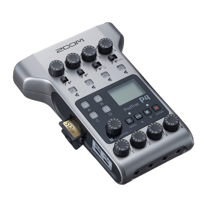 Zoom PodTrak P4 Podcast Recorder - New