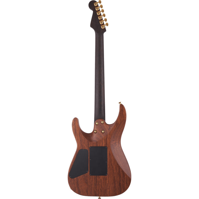 Charvel Ltd. Ed. MJ DK24 HSH 2PT E Mahogany With Figured Walnut Electric Guitar - Natural - New