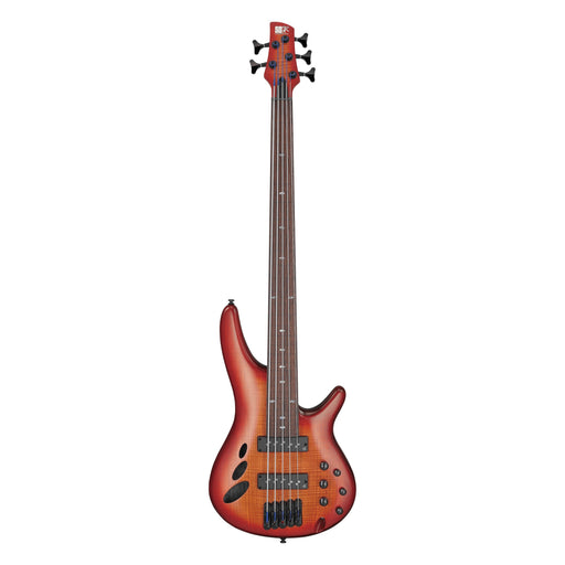 Ibanez SRD905F Fretless Electric Bass Guitar - Brown Topaz Burst Low Gloss