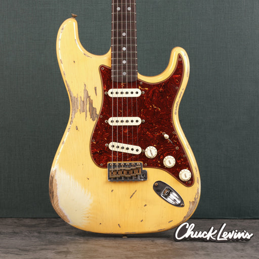 Fender Custom Shop 1969 Stratocaster Heavy Relic Guitar - Aged Vintage White - CHUCKSCLUSIVE - #R111533