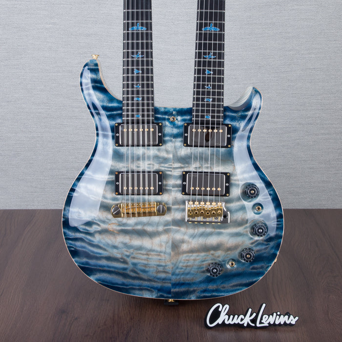 PRS Custom 24 Double-Neck 6/12 String Electric Guitar - Indigo Glow - #0387669