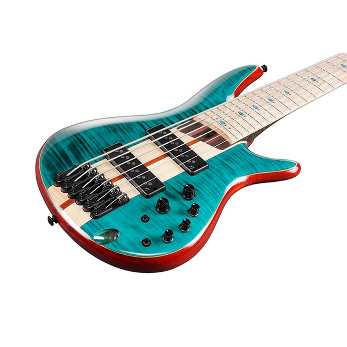 Ibanez SR1426BCGL 6-String Bass Guitar - Caribbean Green Low Gloss - New