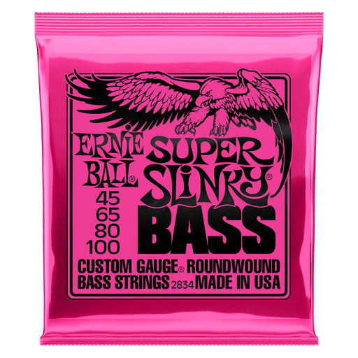 Ernie Ball Super Slinky Nickel Wound Electric Bass Strings .45-.100