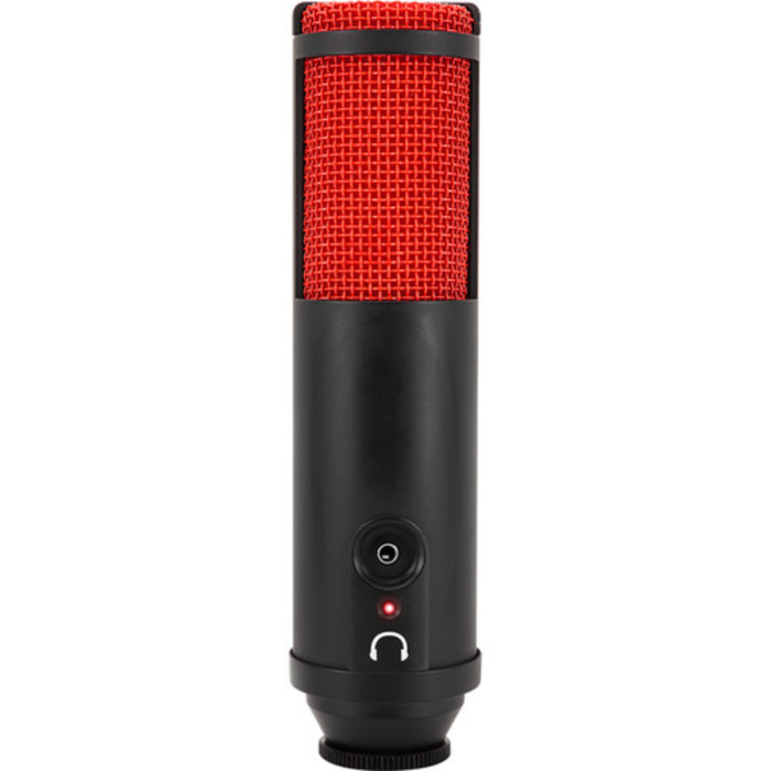 MXL Tempo USB Mic With Headphone Jack - Black Body With Red Grill